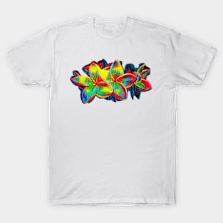 Plumeria Flower In Color T-Shirt